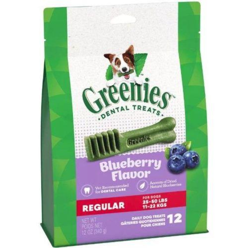 Greenies Regular Dental Dog Treats Blueberry Greenies Regular Dental Dog Treats Blueberry