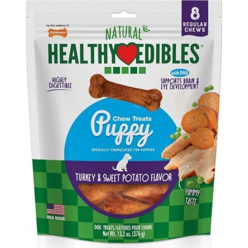 Nylabone Healthy Edibles DHA Omega 3 Puppy Turkey & Sweet Potato Flavor Nylabone Healthy Edibles DHA Omega 3 Puppy Turkey & Sweet Potato Flavor